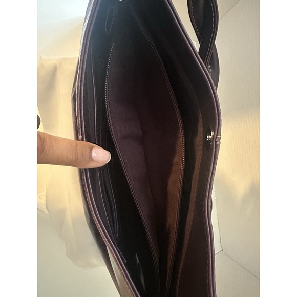 Peca & Pack Collection Purple Leather Shoulderbag - Picture 6 of 12